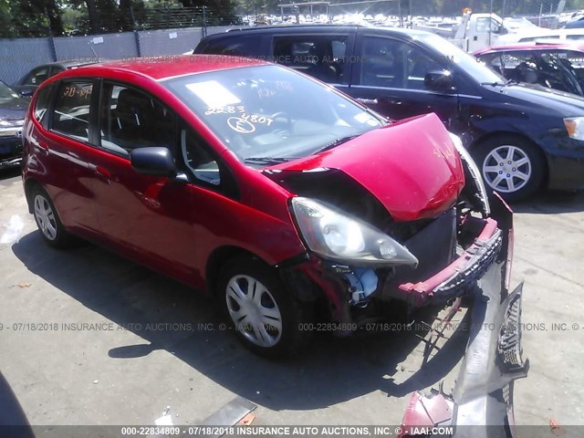 JHMGE8H21AC031910 - 2010 HONDA FIT RED photo 1