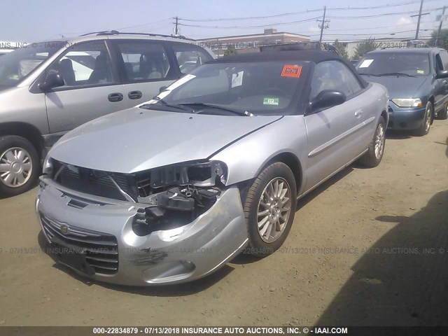 1C3EL55R15N707480 - 2005 CHRYSLER SEBRING TOURING SILVER photo 2