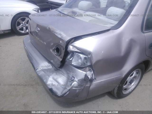 1NXBR12E8XZ195714 - 1999 TOYOTA COROLLA VE/CE/LE 棕色 照片 6