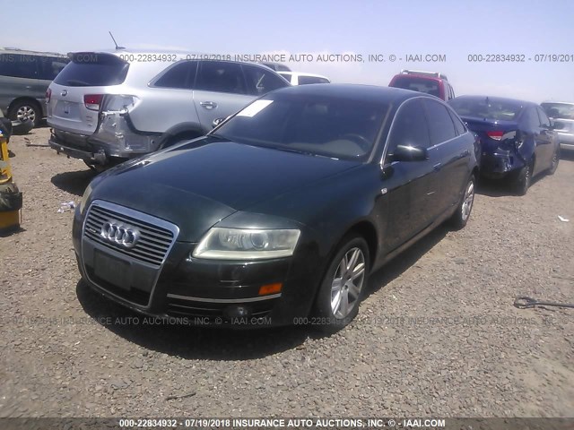 WAUDG74F75N070817 - 2005 AUDI A6 3.2 QUATTRO GREEN photo 2