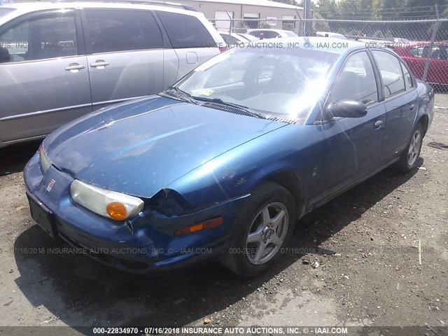 1G8ZG5288YZ200726 - 2000 SATURN SL1 BLUE photo 2