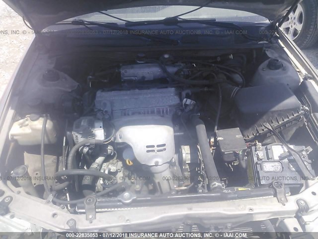 4T1BG22KXYU756661 - 2000 TOYOTA CAMRY CE/LE/XLE ოქროსფერი ფოტო 10