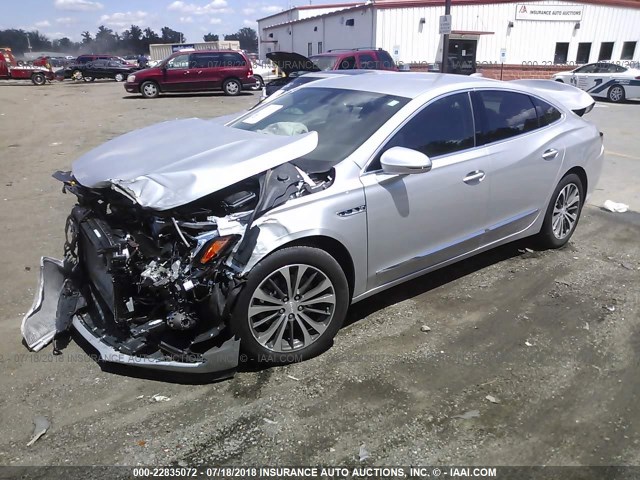 1G4ZP5SS4HU133312 - 2017 BUICK LACROSSE ESSENCE SILVER photo 2