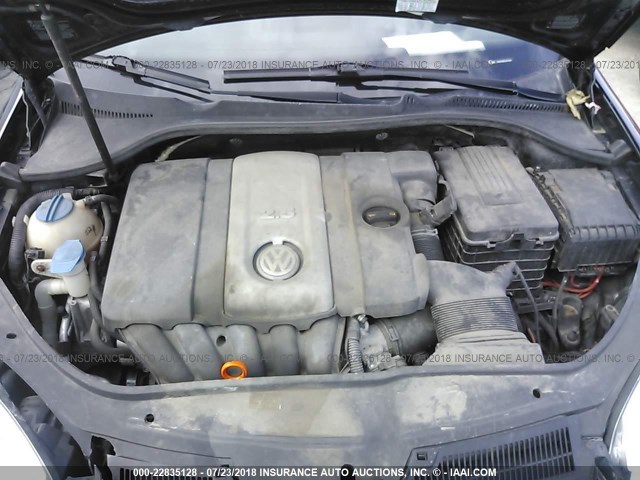 3VWEG71K77M131764 - 2007 VOLKSWAGEN JETTA WOLFSBURG 黑色 照片 10