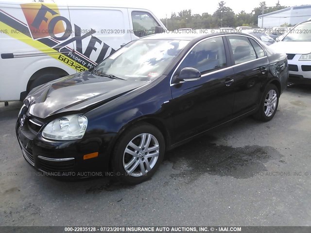 3VWEG71K77M131764 - 2007 VOLKSWAGEN JETTA WOLFSBURG 黑色 照片 2