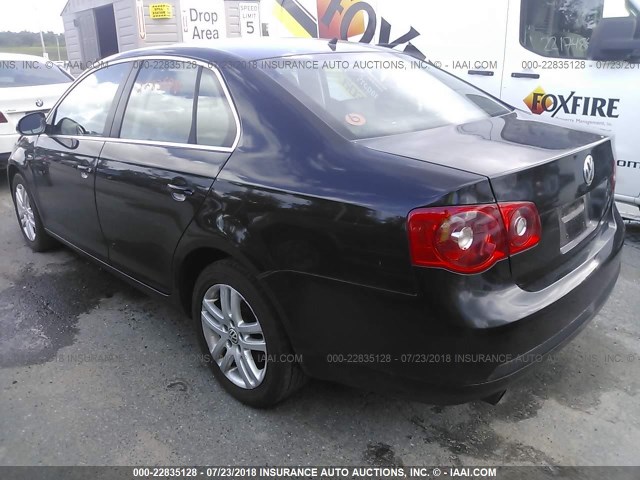 3VWEG71K77M131764 - 2007 VOLKSWAGEN JETTA WOLFSBURG 黑色 照片 3