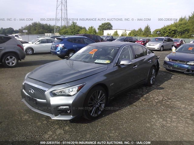 JN1FV7AR5HM872084 - 2017 INFINITI Q50 RED SPORT 400 GRAY photo 2