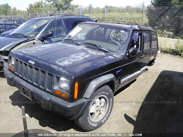 1J4FJ68S7WL116894 - 1998 JEEP CHEROKEE SPORT/CLASSIC შავი ფოტო 2