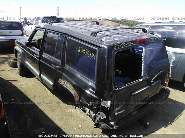 1J4FJ68S7WL116894 - 1998 JEEP CHEROKEE SPORT/CLASSIC შავი ფოტო 3