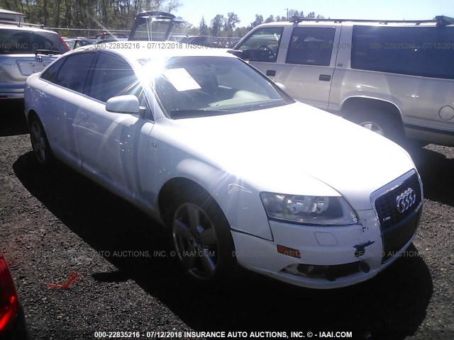 WAUDH74F48N011838 - 2008 AUDI A6 3.2 QUATTRO WHITE photo 1