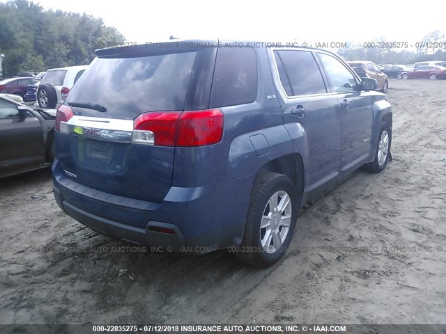 2CTALMEC0B6443155 - 2011 GMC TERRAIN SLE BLUE photo 4