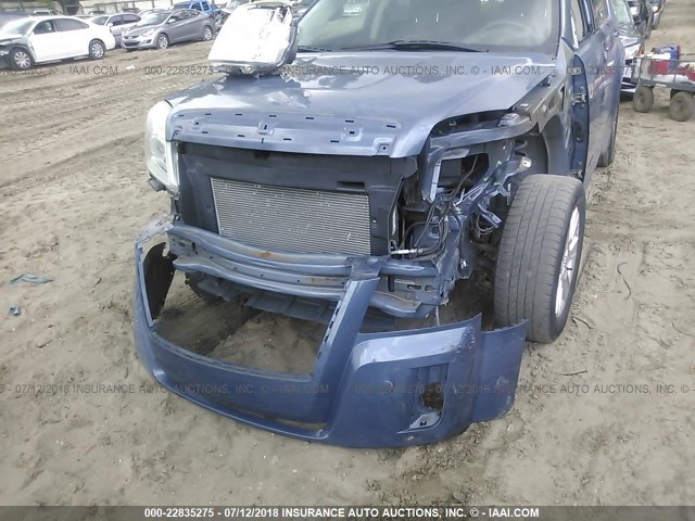 2CTALMEC0B6443155 - 2011 GMC TERRAIN SLE BLUE photo 6