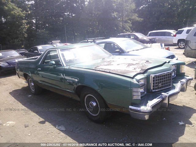 9H48H161111 - 1979 FORD RANCHERO GREEN photo 1