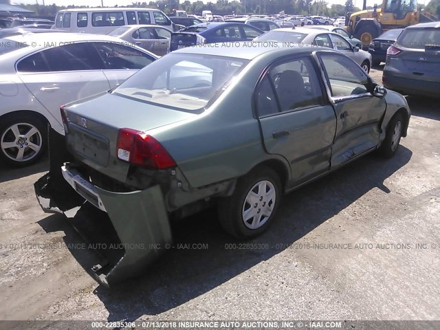 2HGES16374H585489 - 2004 HONDA CIVIC DX VP GREEN photo 4