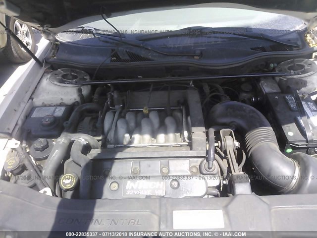 1LNLM97V9WY603994 - 1998 LINCOLN CONTINENTAL  Бежевый фото 10