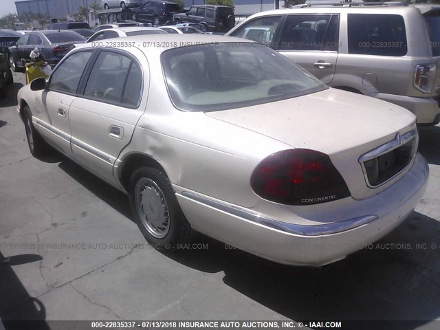 1LNLM97V9WY603994 - 1998 LINCOLN CONTINENTAL  Бежевый фото 3