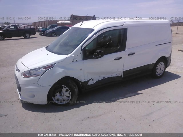NM0LS7F73H1315298 - 2017 FORD TRANSIT CONNECT XLT WHITE photo 2