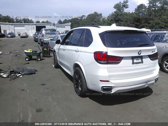 5UXKR6C55E0J73382 - 2014 BMW X5 XDRIVE50I WHITE photo 3