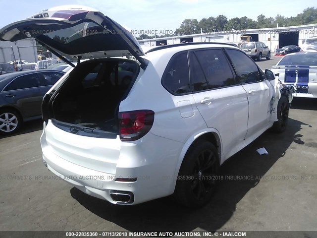 5UXKR6C55E0J73382 - 2014 BMW X5 XDRIVE50I WHITE photo 4