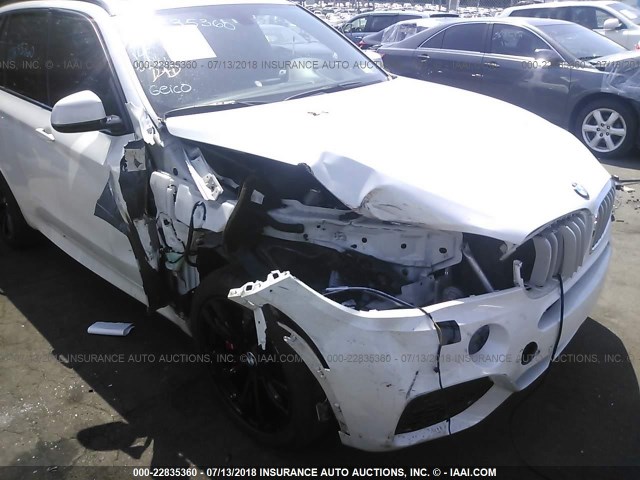 5UXKR6C55E0J73382 - 2014 BMW X5 XDRIVE50I WHITE photo 6