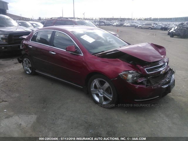 1G1ZC5E0XCF290617 - 2012 CHEVROLET MALIBU 1LT RED photo 1