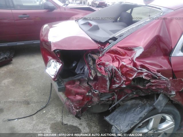 1G1ZC5E0XCF290617 - 2012 CHEVROLET MALIBU 1LT RED photo 6