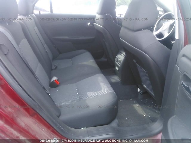 1G1ZC5E0XCF290617 - 2012 CHEVROLET MALIBU 1LT RED photo 8