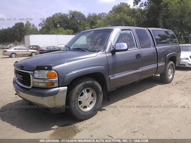 2GTEK19T5Y1362392 - 2000 GMC NEW SIERRA K1500 GRAY photo 2