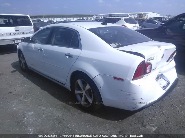 1G1ZC5EU4CF381322 - 2012 CHEVROLET MALIBU 1LT 白色 照片 3