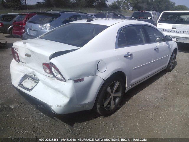 1G1ZC5EU4CF381322 - 2012 CHEVROLET MALIBU 1LT 白色 照片 4