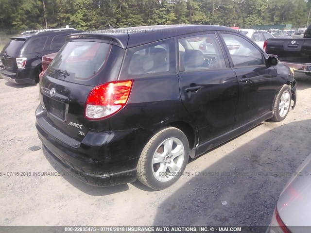 2T1KR32E23C058808 - 2003 TOYOTA COROLLA MATRIX XR BLACK photo 4