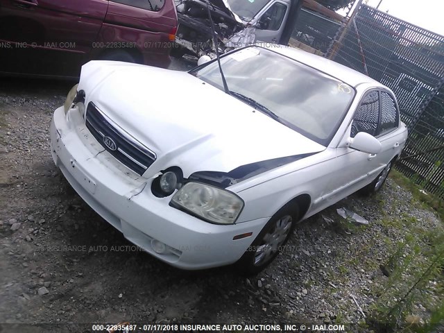 KNAGD126265454690 - 2006 KIA OPTIMA LX/EX WHITE photo 2