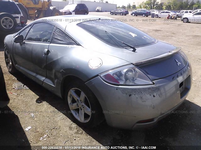 4A3AK24F57E022921 - 2007 MITSUBISHI ECLIPSE GS GRAY photo 3