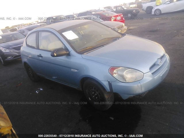 KMHCM36C68U062815 - 2008 HYUNDAI ACCENT GS Light Blue photo 1