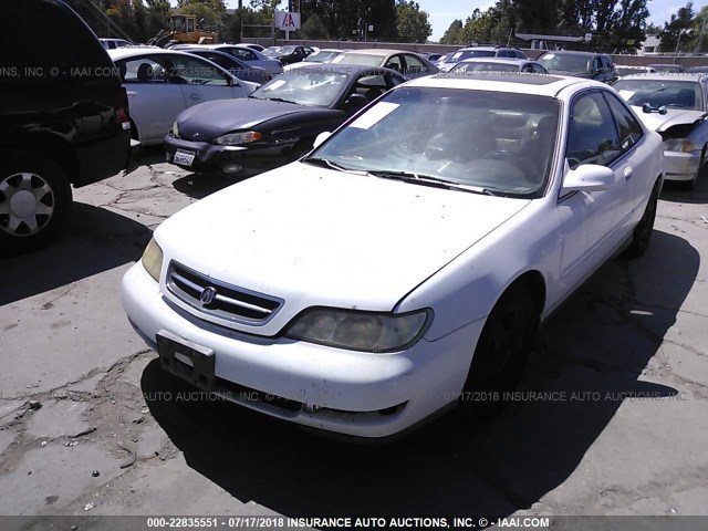 19UYA1154VL012756 - 1997 ACURA 2.2CL أبيض صورة 2