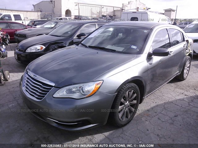 1C3CCBBB3DN699796 - 2013 CHRYSLER 200 TOURING GRAY photo 2