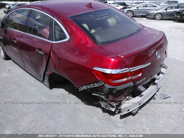 1G4PT5SV5D4170523 - 2013 BUICK VERANO PREMIUM RED photo 6