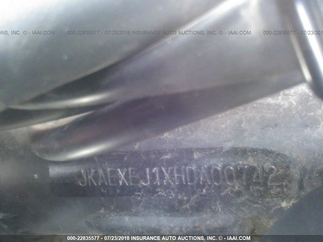 JKAEXEJ1XHDA00742 - 2017 KAWASAKI EX650 J ნარინჯისფერი ფოტო 10