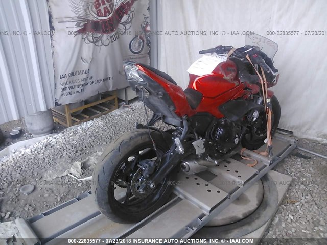 JKAEXEJ1XHDA00742 - 2017 KAWASAKI EX650 J ნარინჯისფერი ფოტო 4