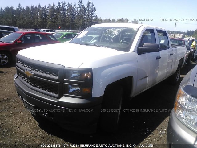 3GCUKPEH6EG531158 - 2014 CHEVROLET SILVERADO K1500 白色 照片 2