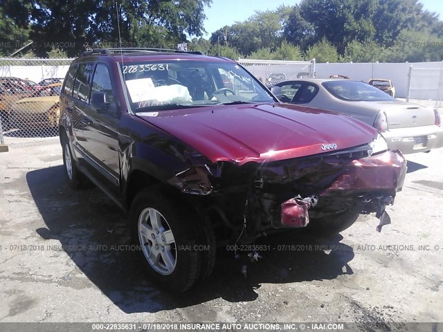 1J8GR48K17C525751 - 2007 JEEP GRAND CHEROKEE LAREDO/COLUMBIA/FREEDOM 红色 照片 1