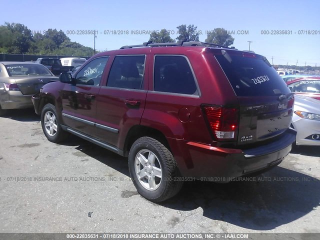 1J8GR48K17C525751 - 2007 JEEP GRAND CHEROKEE LAREDO/COLUMBIA/FREEDOM 红色 照片 3