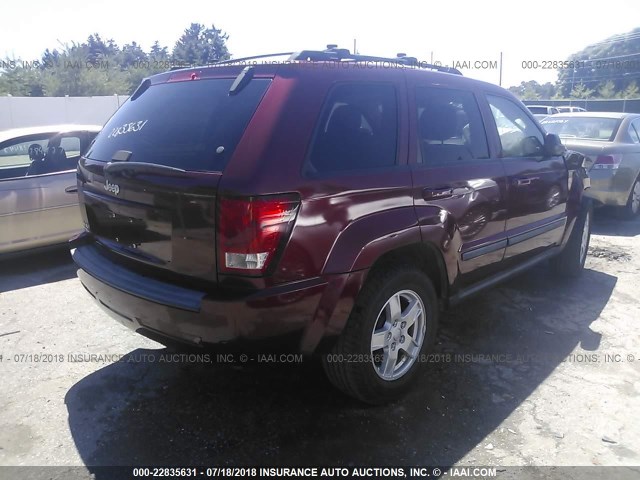 1J8GR48K17C525751 - 2007 JEEP GRAND CHEROKEE LAREDO/COLUMBIA/FREEDOM 红色 照片 4
