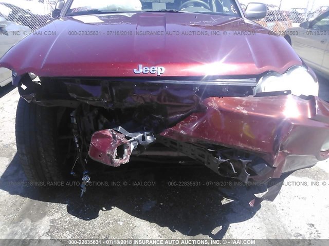 1J8GR48K17C525751 - 2007 JEEP GRAND CHEROKEE LAREDO/COLUMBIA/FREEDOM 红色 照片 6