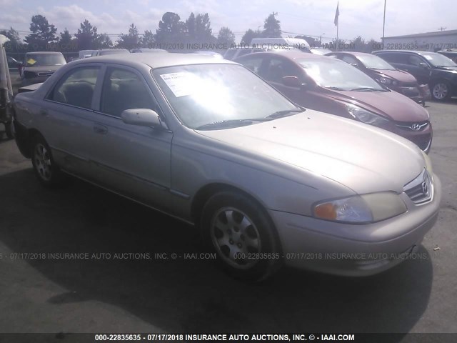 1YVGF22C525296987 - 2002 MAZDA 626 LX GOLD photo 1