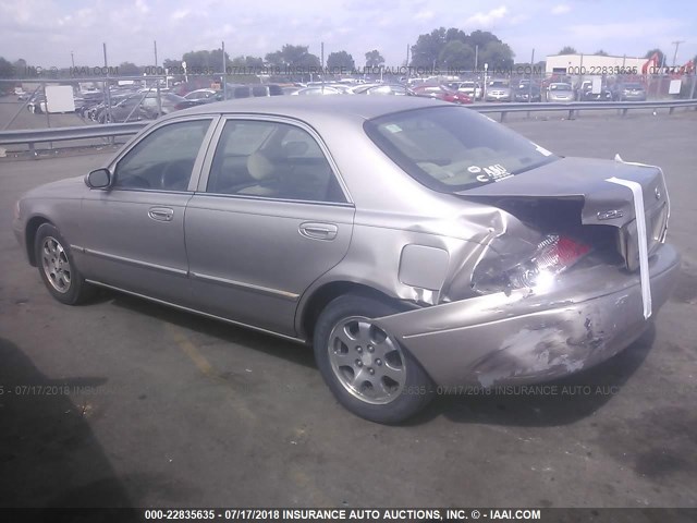 1YVGF22C525296987 - 2002 MAZDA 626 LX GOLD photo 3