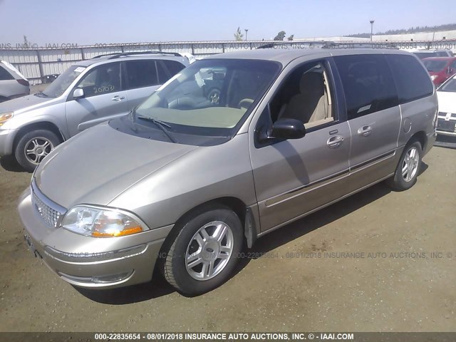 2FMZA52462BA12930 - 2002 FORD WINDSTAR SE TAN photo 2