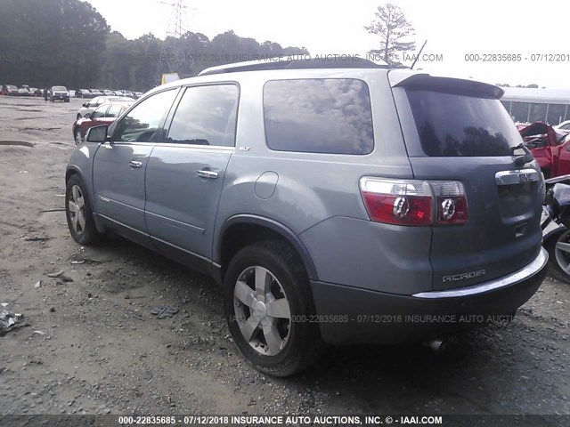 1GKEV33788J139367 - 2008 GMC ACADIA SLT-2 BLUE photo 3