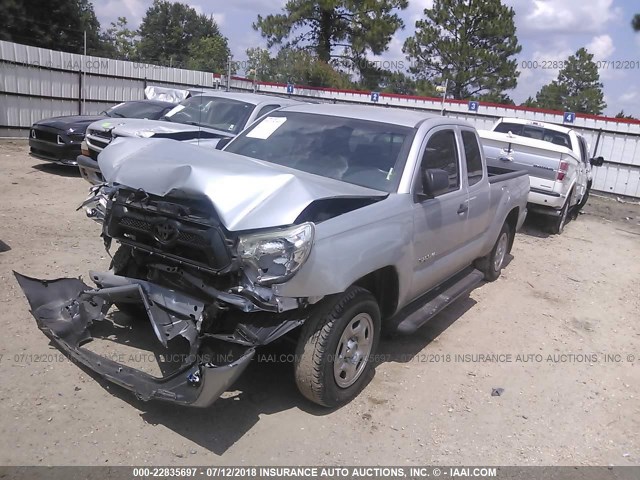 5TFTX4CN8DX029332 - 2013 TOYOTA TACOMA ACCESS CAB SILVER photo 2