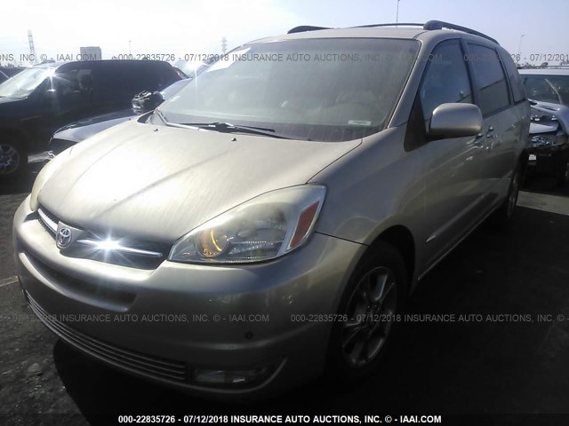 5TDZA22C05S361191 - 2005 TOYOTA SIENNA XLE/XLE LIMITED TAN photo 2